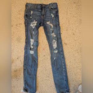 Hollister Distressed Blue Jeans